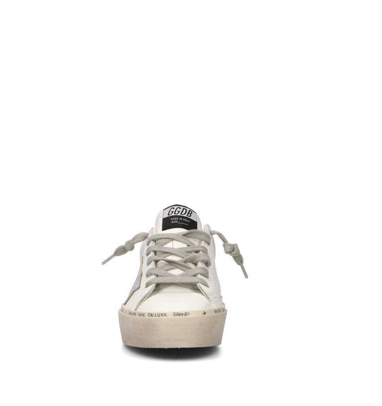 GOLDEN GOOSE HI STAR CLASSIC WITH LIST Sneaker donna bianca in pelle