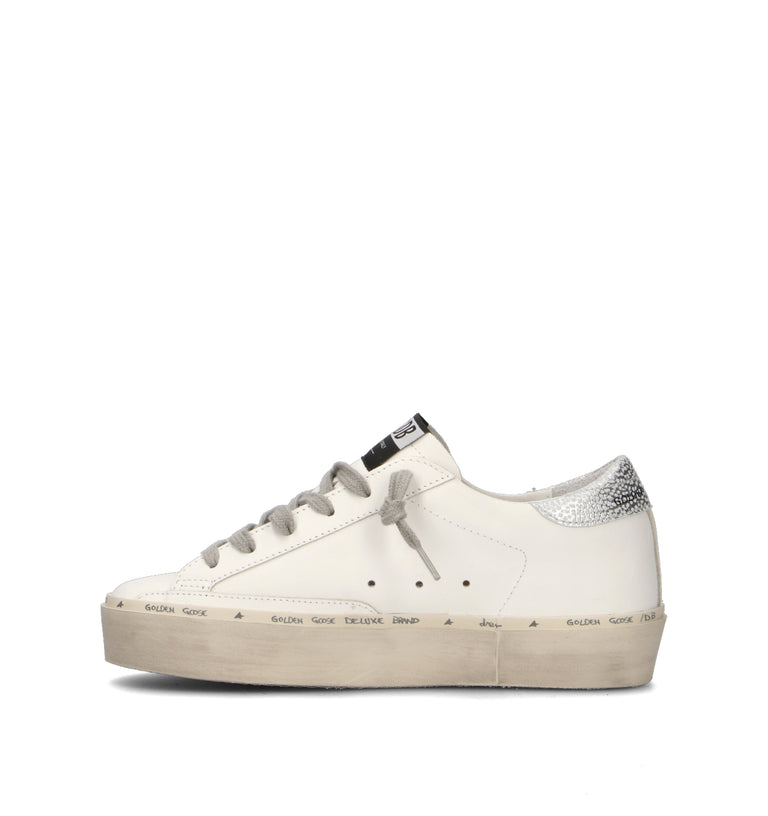 GOLDEN GOOSE HI STAR CLASSIC WITH LIST Sneaker donna bianca in pelle