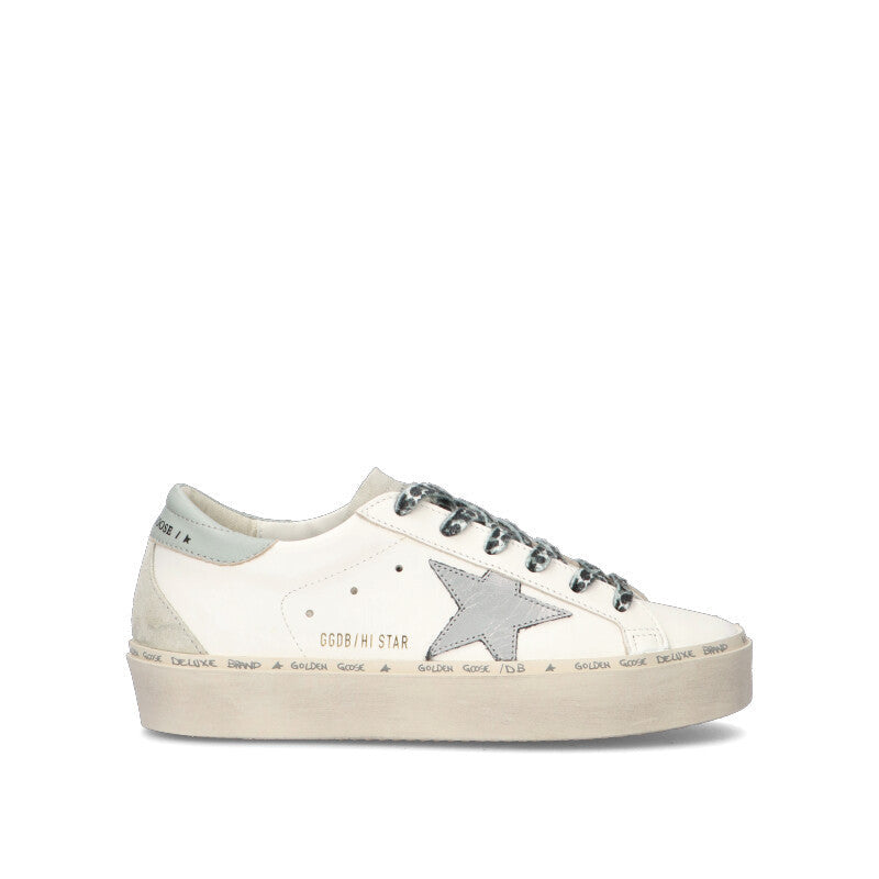 GOLDEN GOOSE HI STAR Sneaker donna bianca in pelle