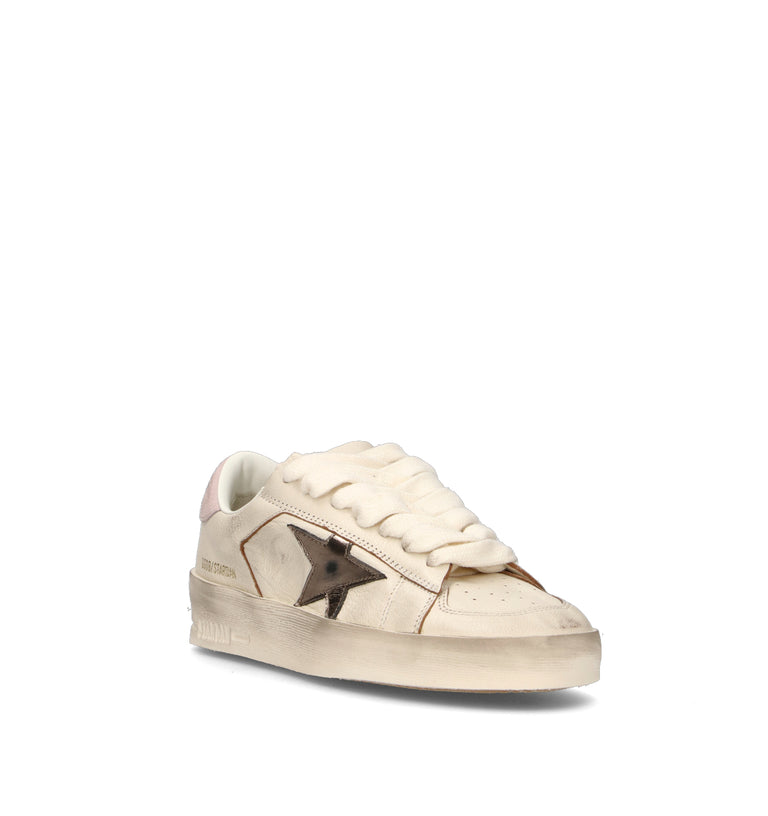 GOLDEN GOOSE STARDAN Sneaker donna bianca in pelle