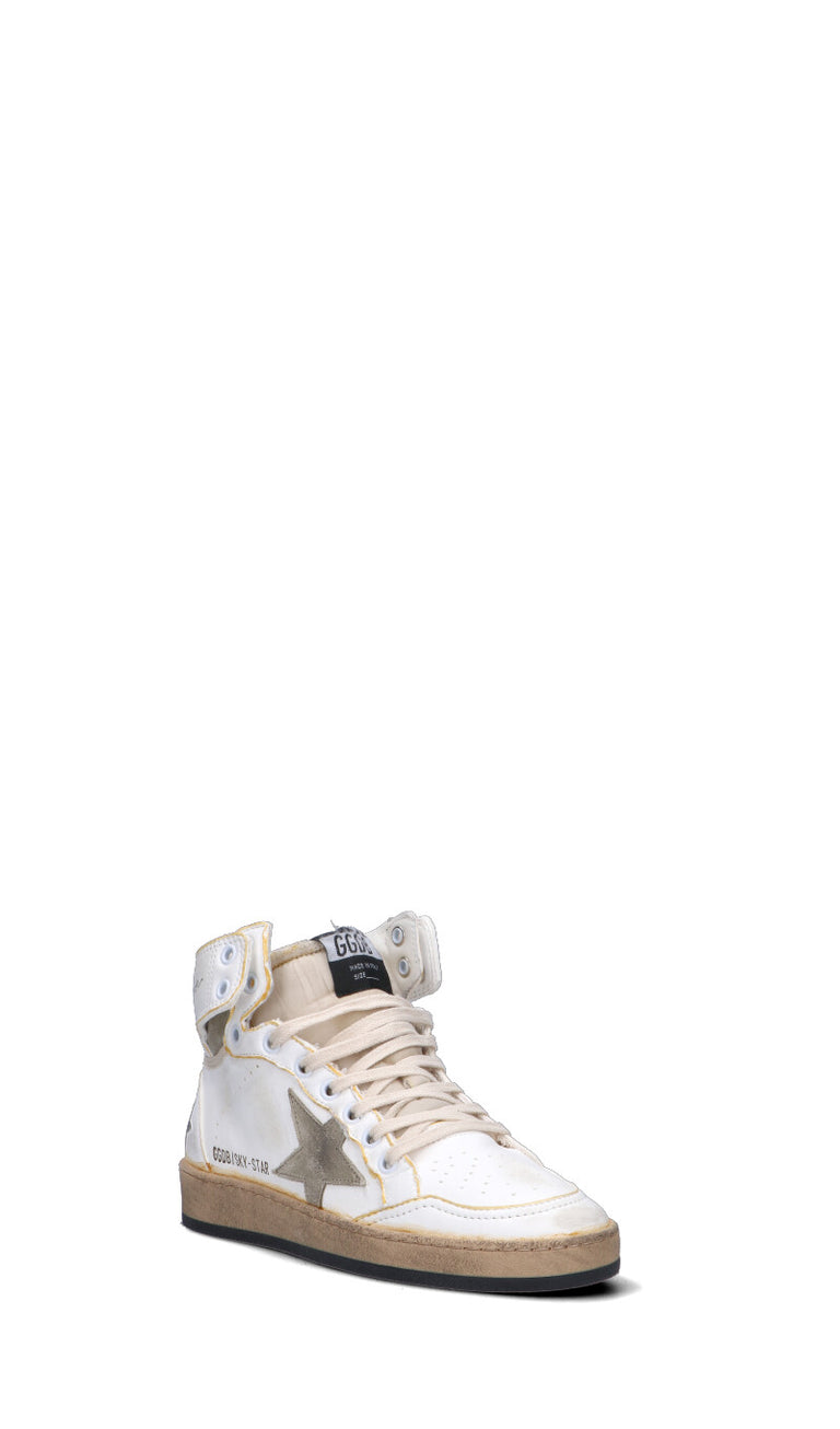 GOLDEN GOOSE SKY STAR Sneaker donna bianca/grigia in pelle