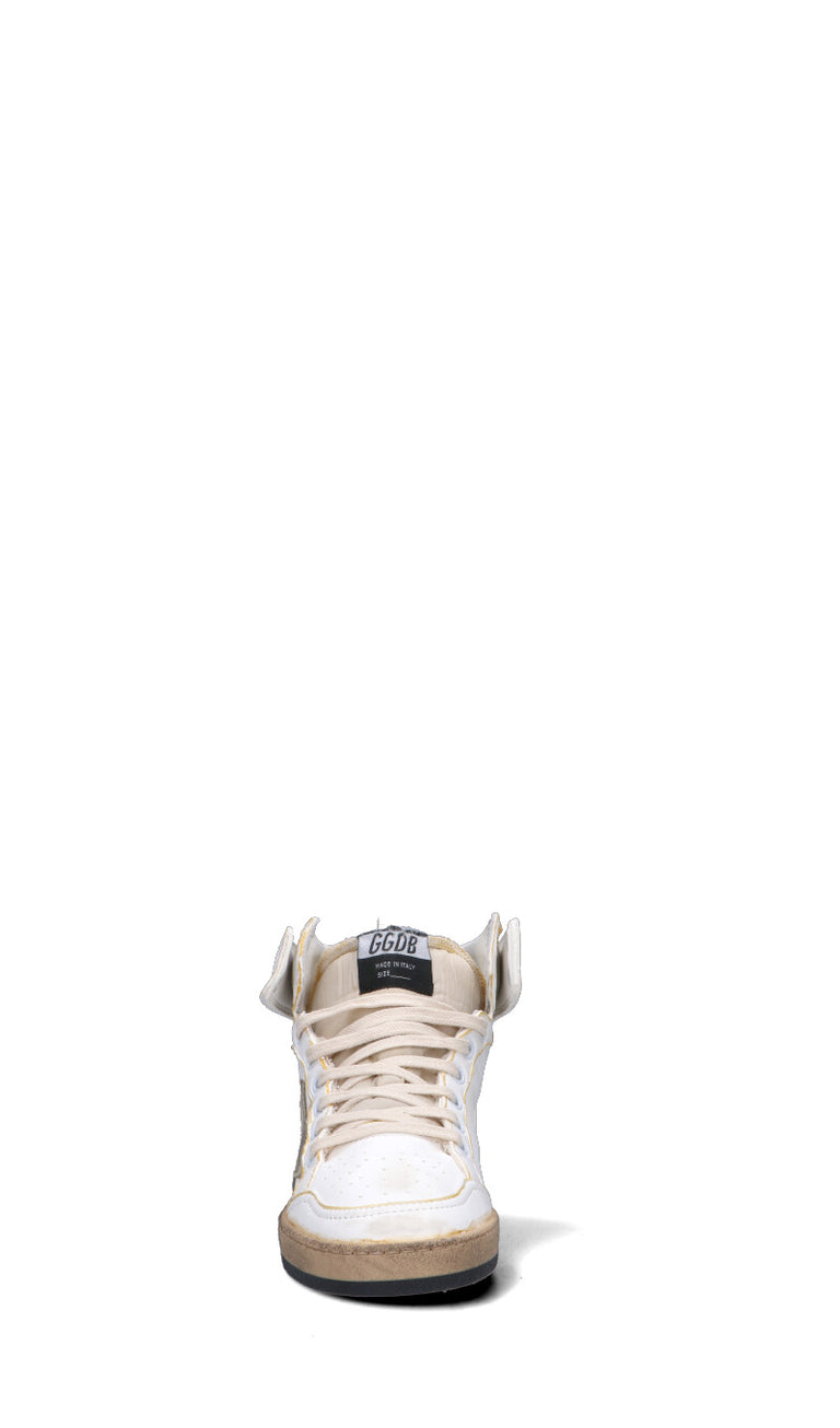 GOLDEN GOOSE SKY STAR Sneaker donna bianca/grigia in pelle