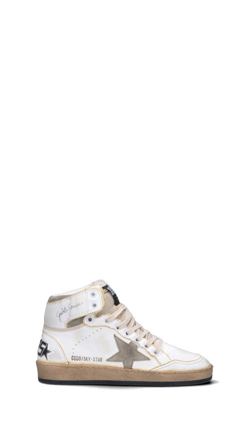 GOLDEN GOOSE SKY STAR Sneaker donna bianca/grigia in pelle