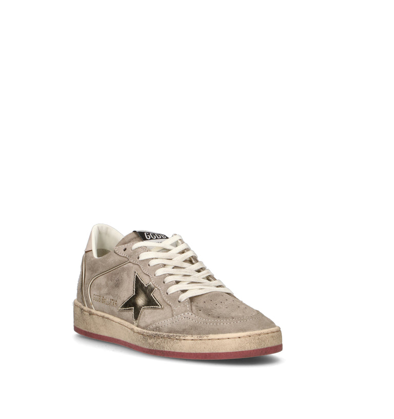 GOLDEN GOOSE BALL STAR DOUBLE QUARTER Sneaker donna grigia