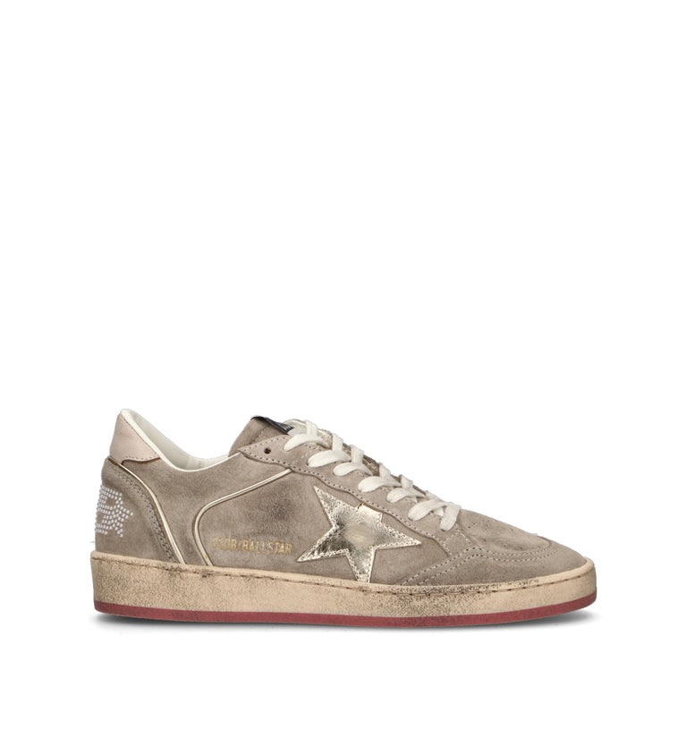 GOLDEN GOOSE BALL STAR DOUBLE QUARTER Sneaker donna grigia