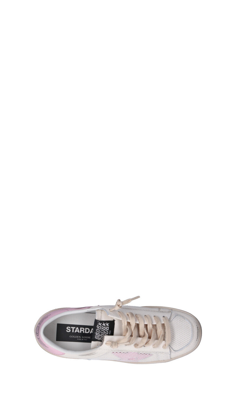 GOLDEN GOOSE STARDAN Sneaker donna bianca/rosa in pelle