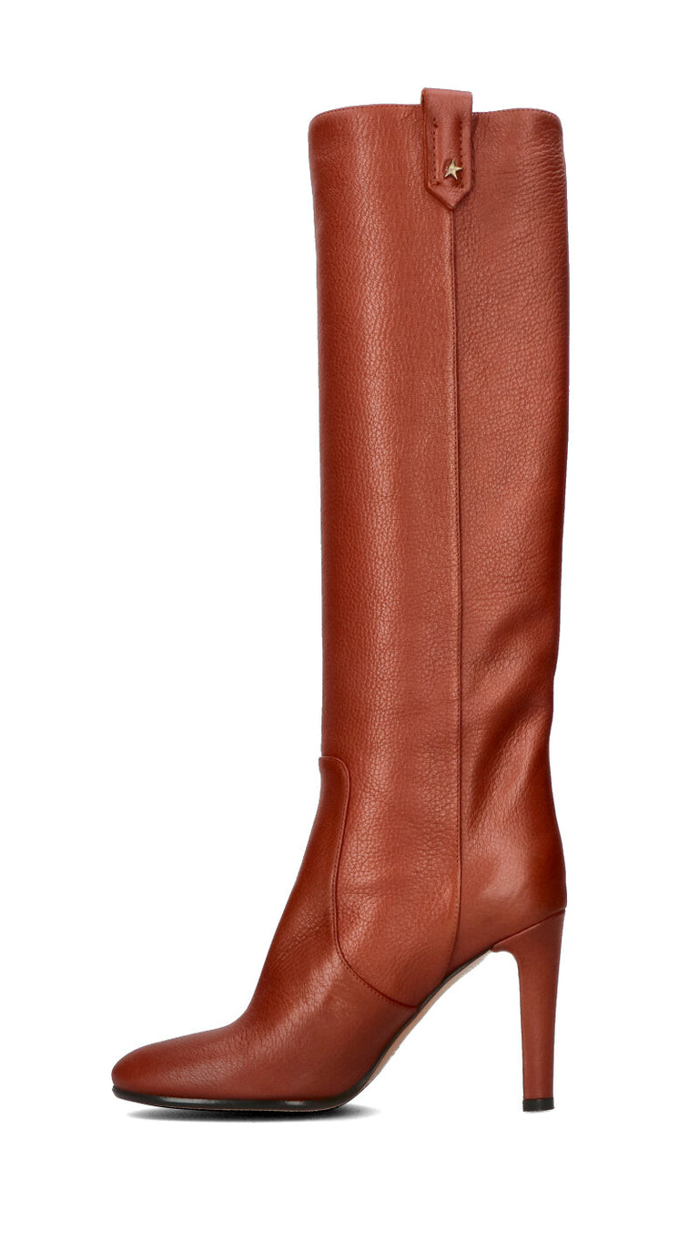 GOLDEN GOOSE HELEN BOOT Stivale donna marrone in pelle