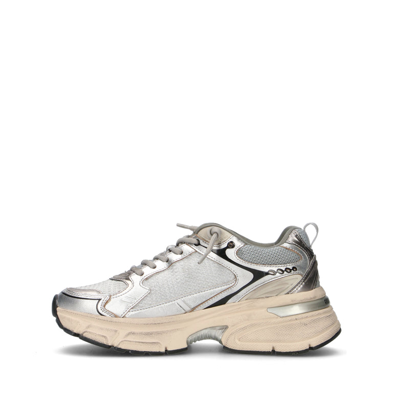 GOLDEN GOOSE LIGHTSTAR Sneaker donna grigia/argento