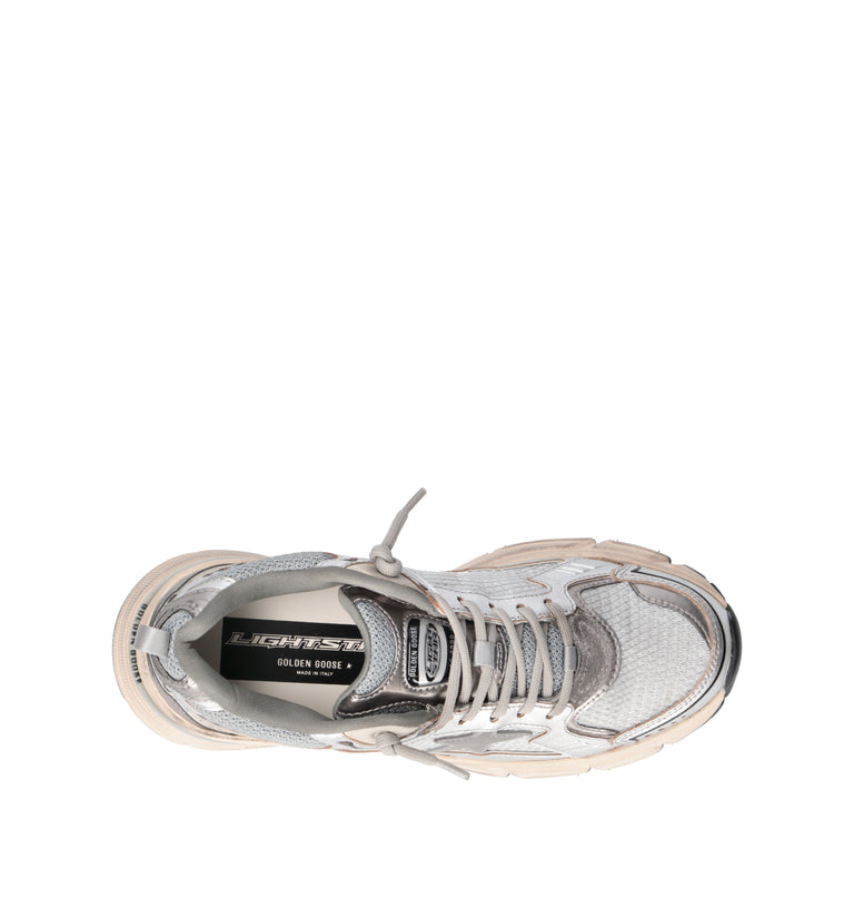 GOLDEN GOOSE LIGHTSTAR Sneaker donna grigia/argento