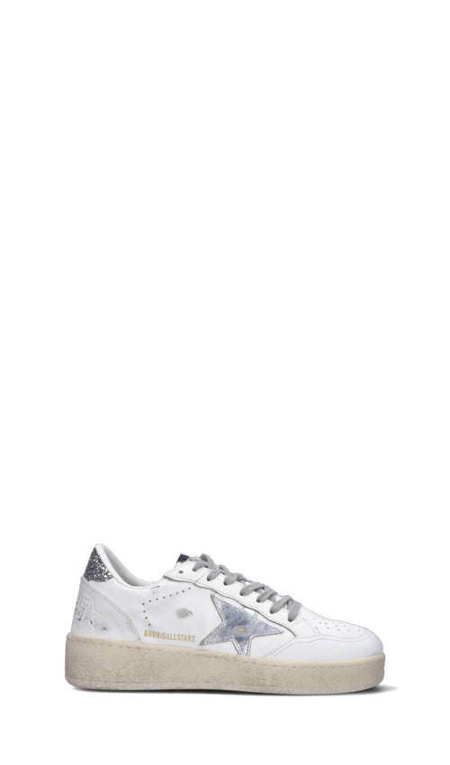 GOLDEN GOOSE - BALLSTAR 2 Sneaker donna bianca/argento in pelle