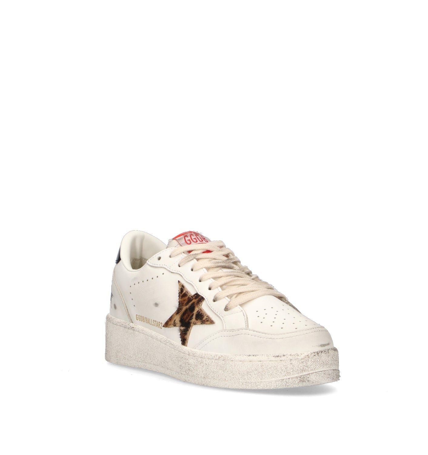GOLDEN GOOSE BALLSTAR 2 Sneaker donna bianca/nera in pelle