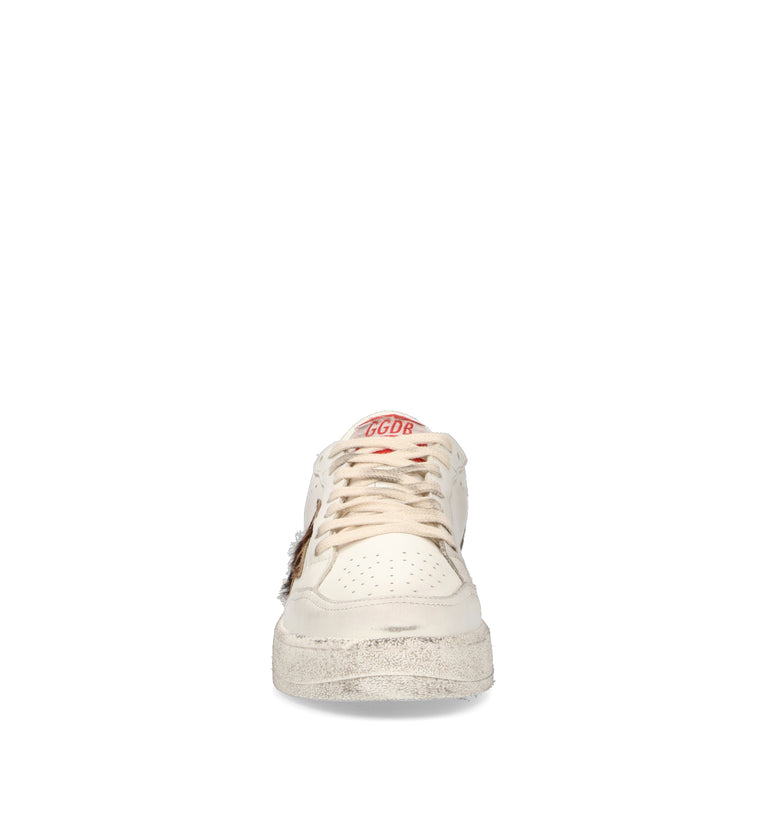 GOLDEN GOOSE BALLSTAR 2 Sneaker donna bianca/nera in pelle