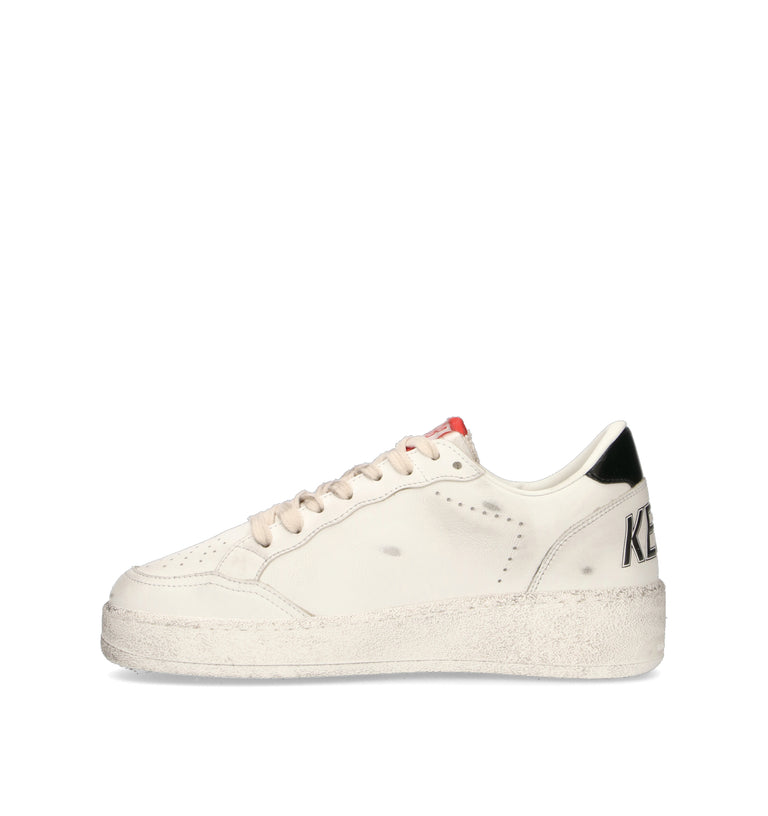 GOLDEN GOOSE BALLSTAR 2 Sneaker donna bianca/nera in pelle