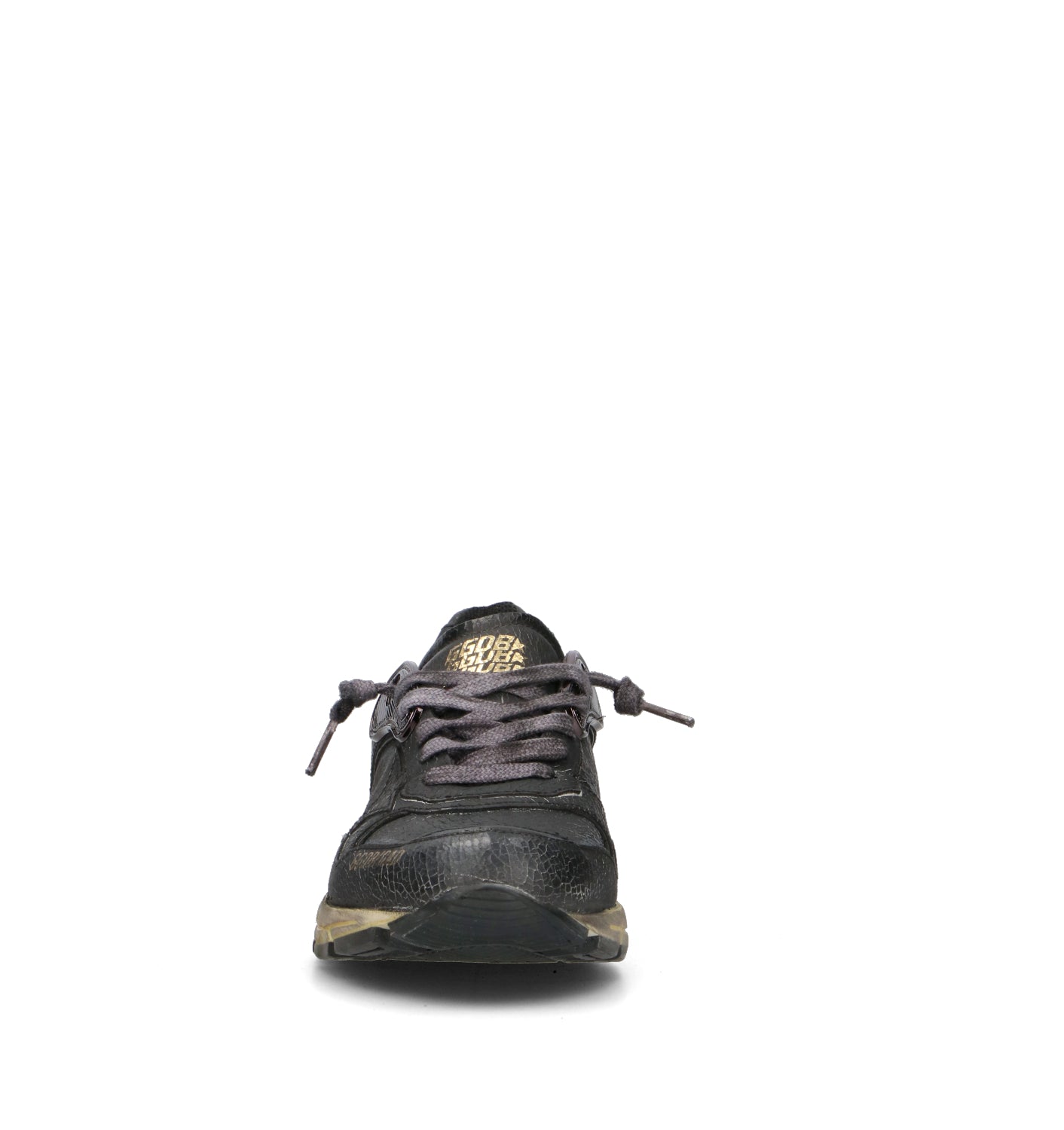 GOLDEN GOOSE RUNNING DAD NEW Sneaker donna nera in pelle