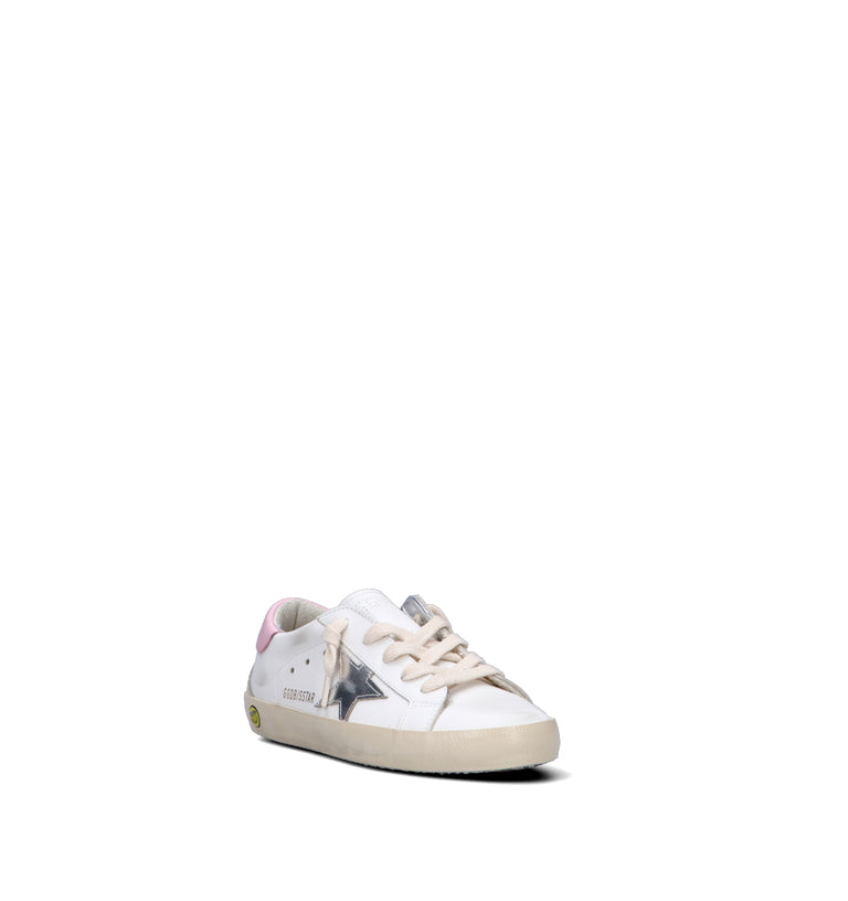 GOLDEN GOOSE SUPER-STAR CLASSIC WITH SPUR Sneaker bimba bianca in pelle