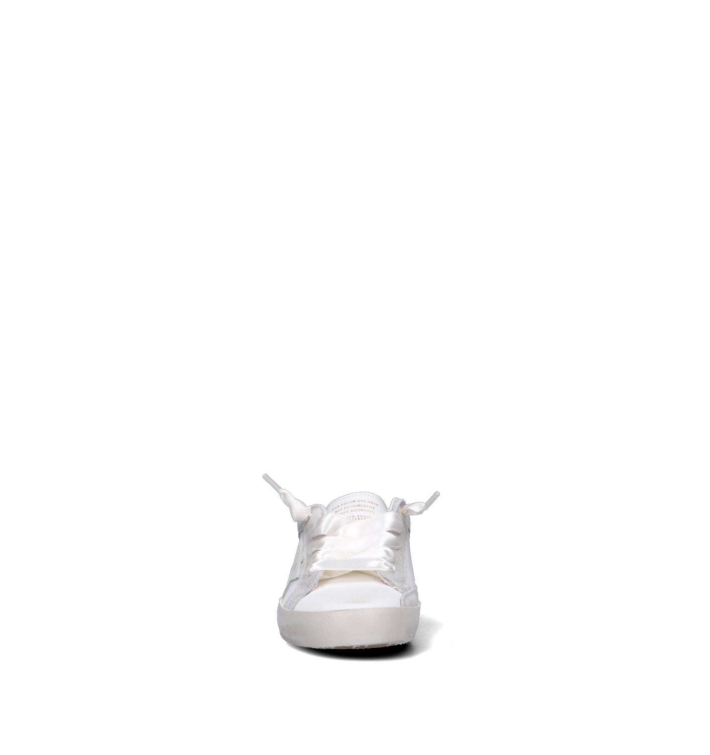 GOLDEN GOOSE SUPER STAR DOUBLE QUARTER WITRH LIST Sneaker bimba bianca in pelle