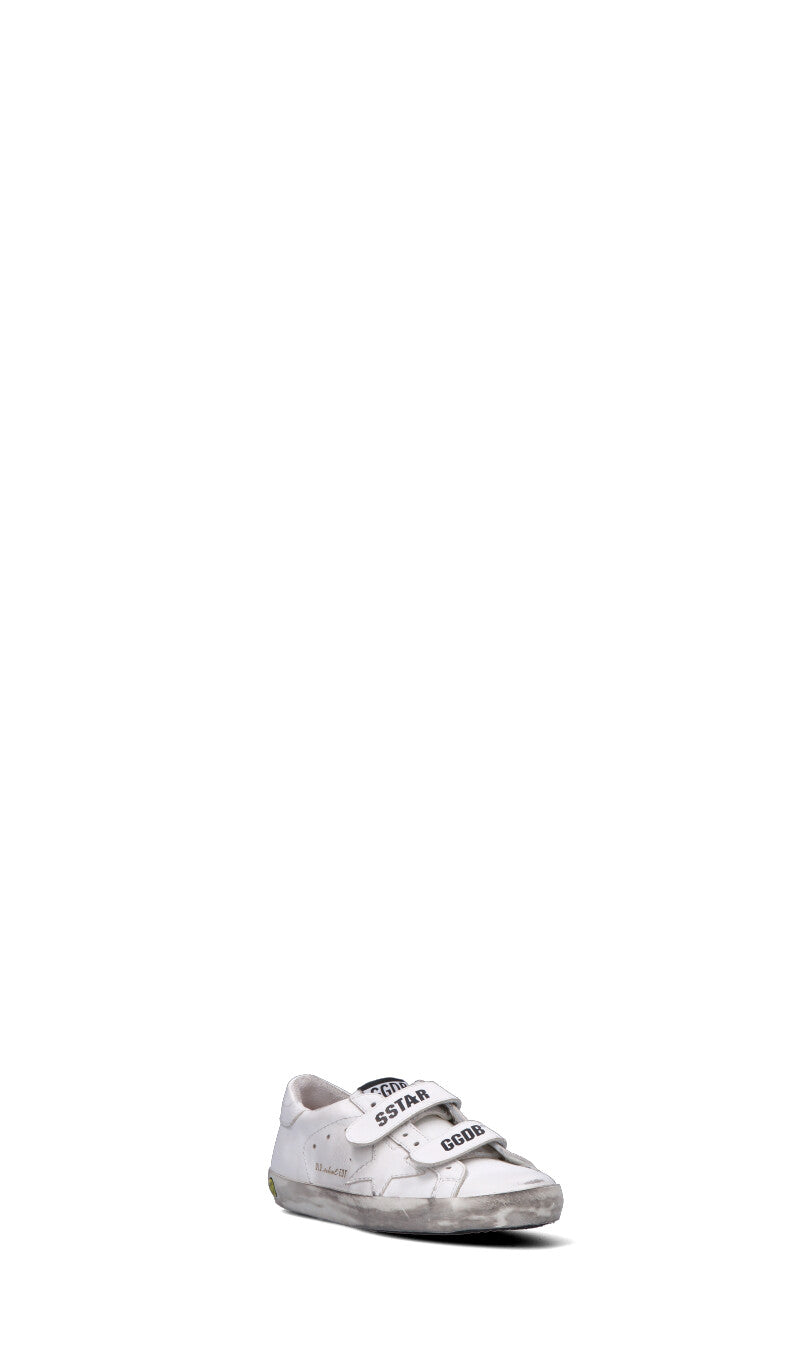 GOLDEN GOOSE Sneaker bambino bianca/nera in pelle