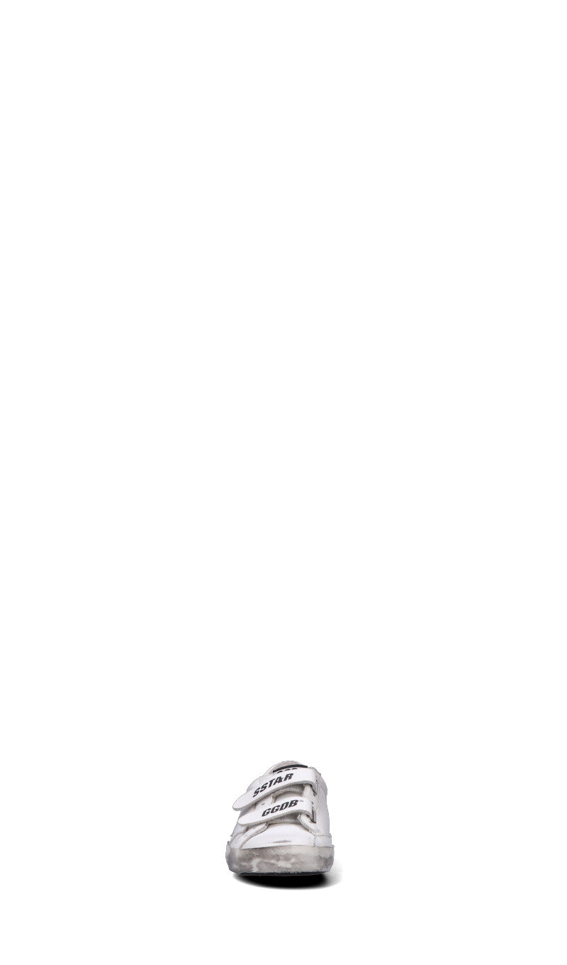 GOLDEN GOOSE Sneaker bambino bianca/nera in pelle