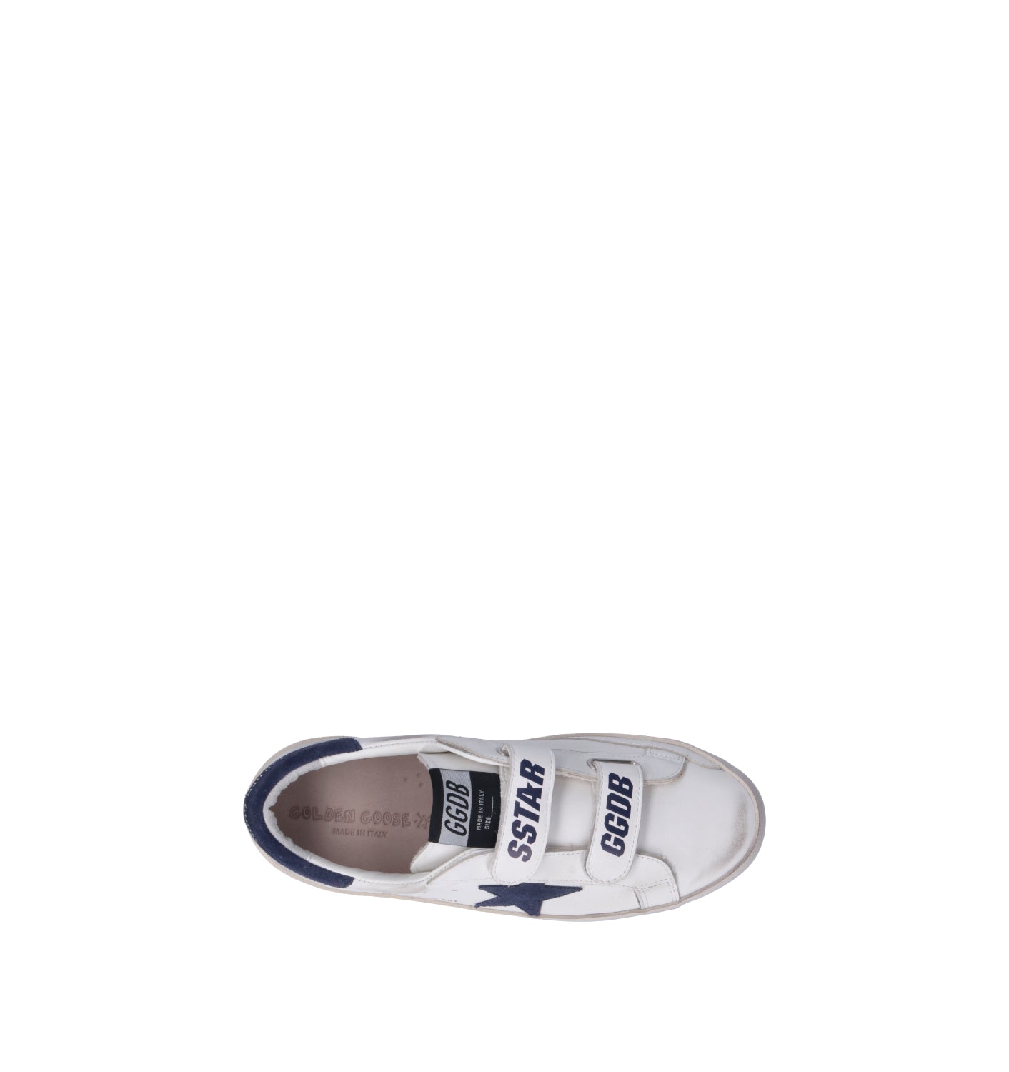 GOLDEN GOOSE OLD SCHOOL Sneaker bimbo bianca in pelle