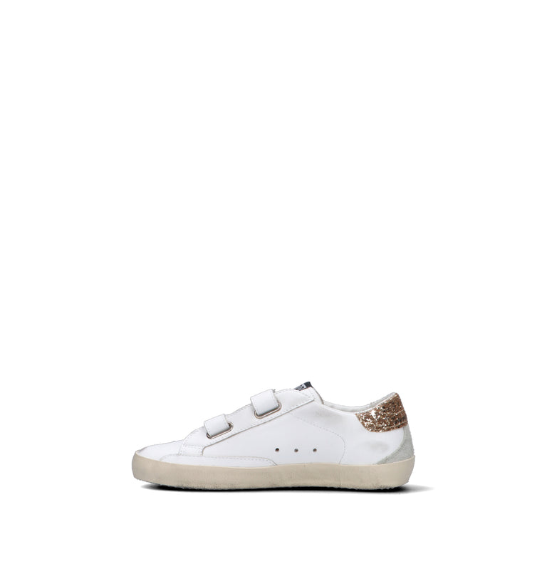 GOLDEN GOOSE OLD SCHOOL CLASSIC WITH SPUR Sneaker bimba bianca