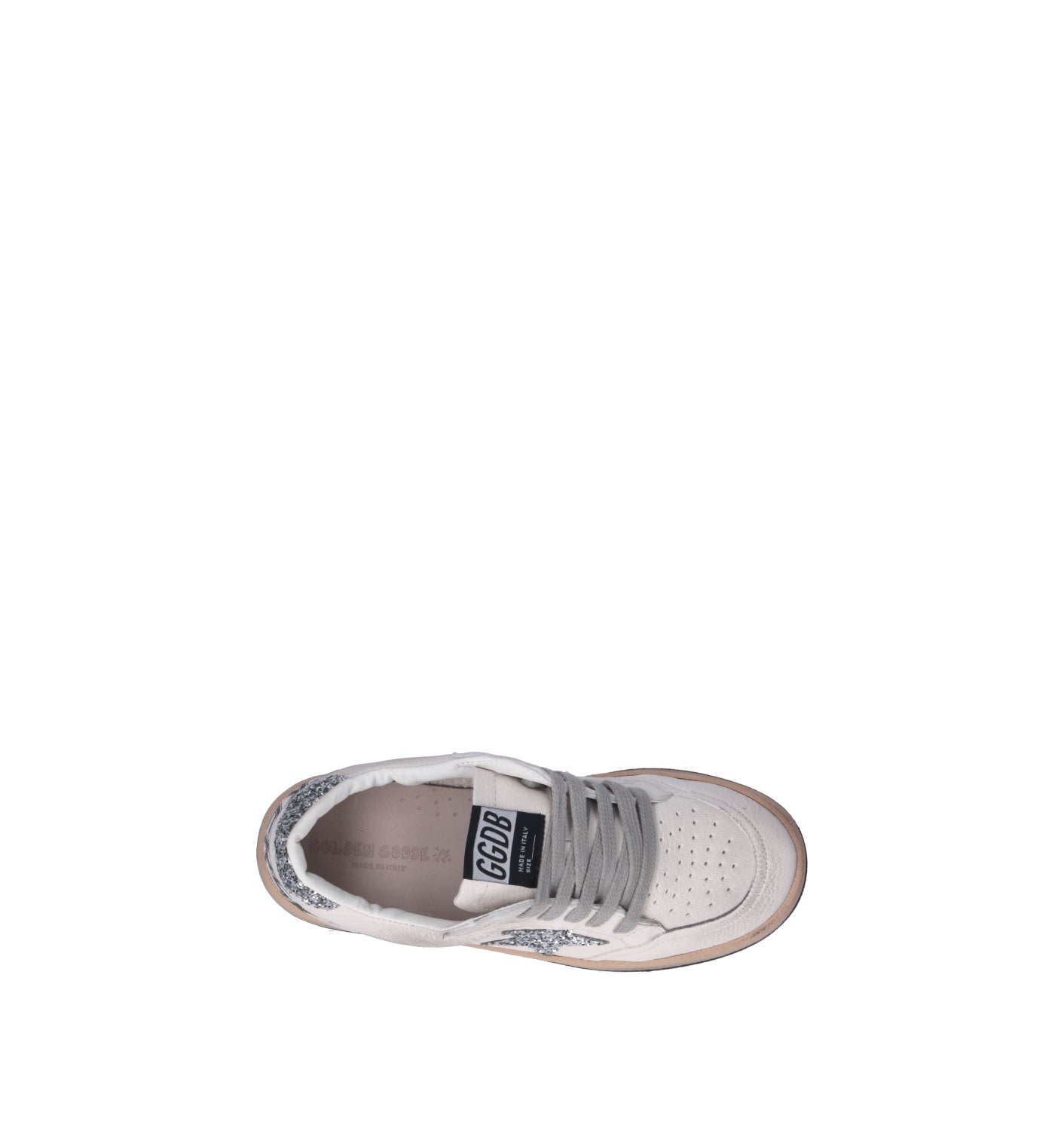 GOLDEN GOOSE BALL STAR NEW Sneaker bimba bianca in pelle