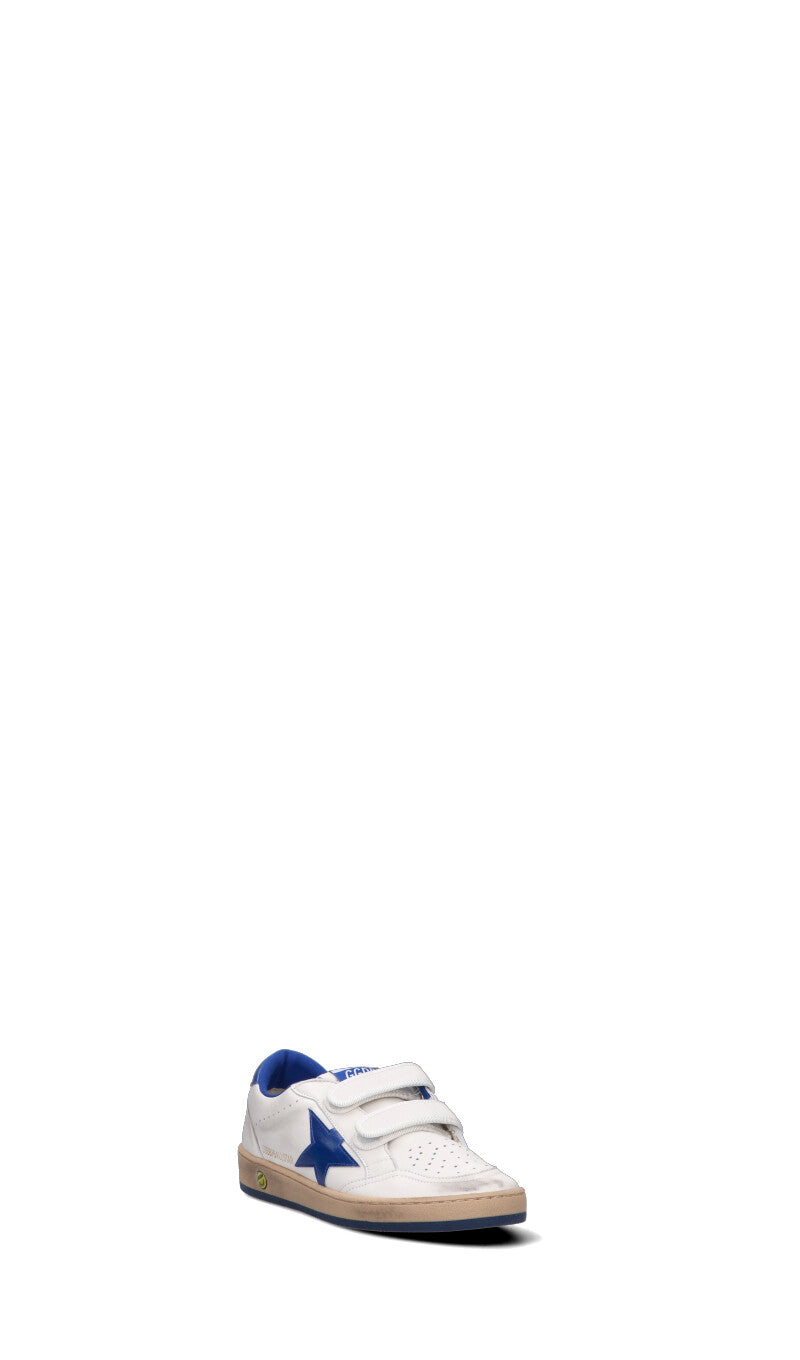 GOLDEN GOOSE - BALL STAR STRAP Sneaker bimbo bianca/blu in pelle