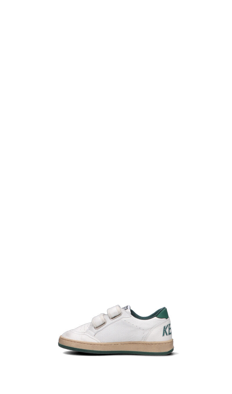 GOLDEN GOOSE BALL STAR STRAP Sneaker bimbo bianca/verde in pelle