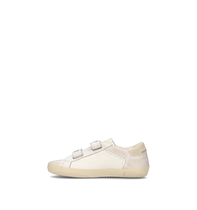 GOLDEN GOOSE OLD SCHOOL DOUBLE QUARTER AND SMOR Sneaker bimba bianca
