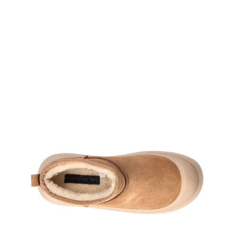 COLORS OF CALIFORNIA Stivaletto pelo donna tan in suede