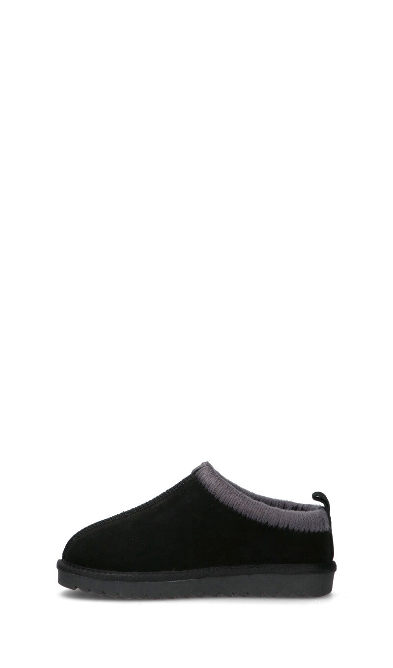 COLORS OF CALIFORNIA Stivaletto pelo donna nero in suede