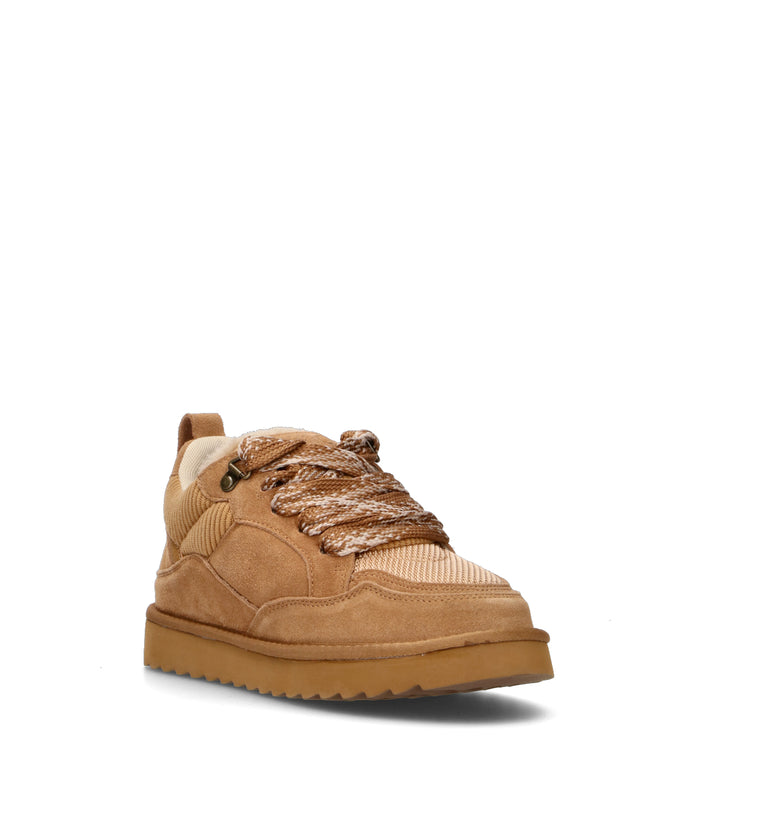 COLORS OF CALIFORNIA Sneaker donna tan in suede