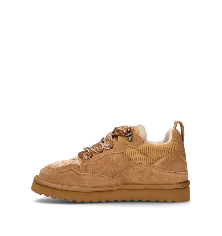 COLORS OF CALIFORNIA Sneaker donna tan in suede