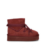 COLORS OF CALIFORNIA Stivaletto pelo donna mattone in suede