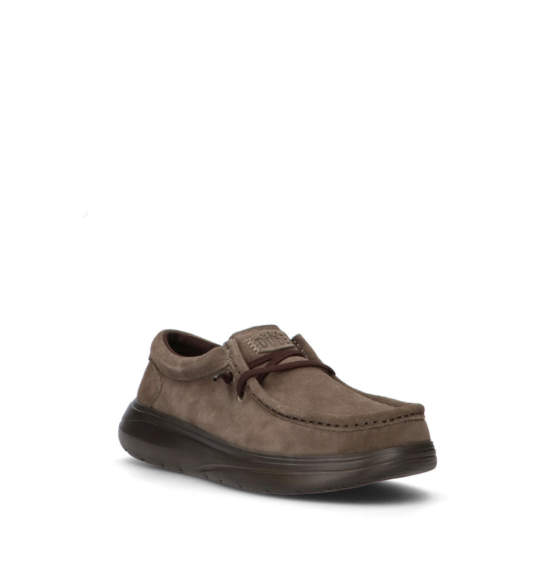 HEY DUDE Mocassino uomo marrone in suede
