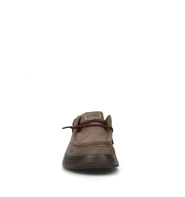HEY DUDE Mocassino uomo marrone in suede