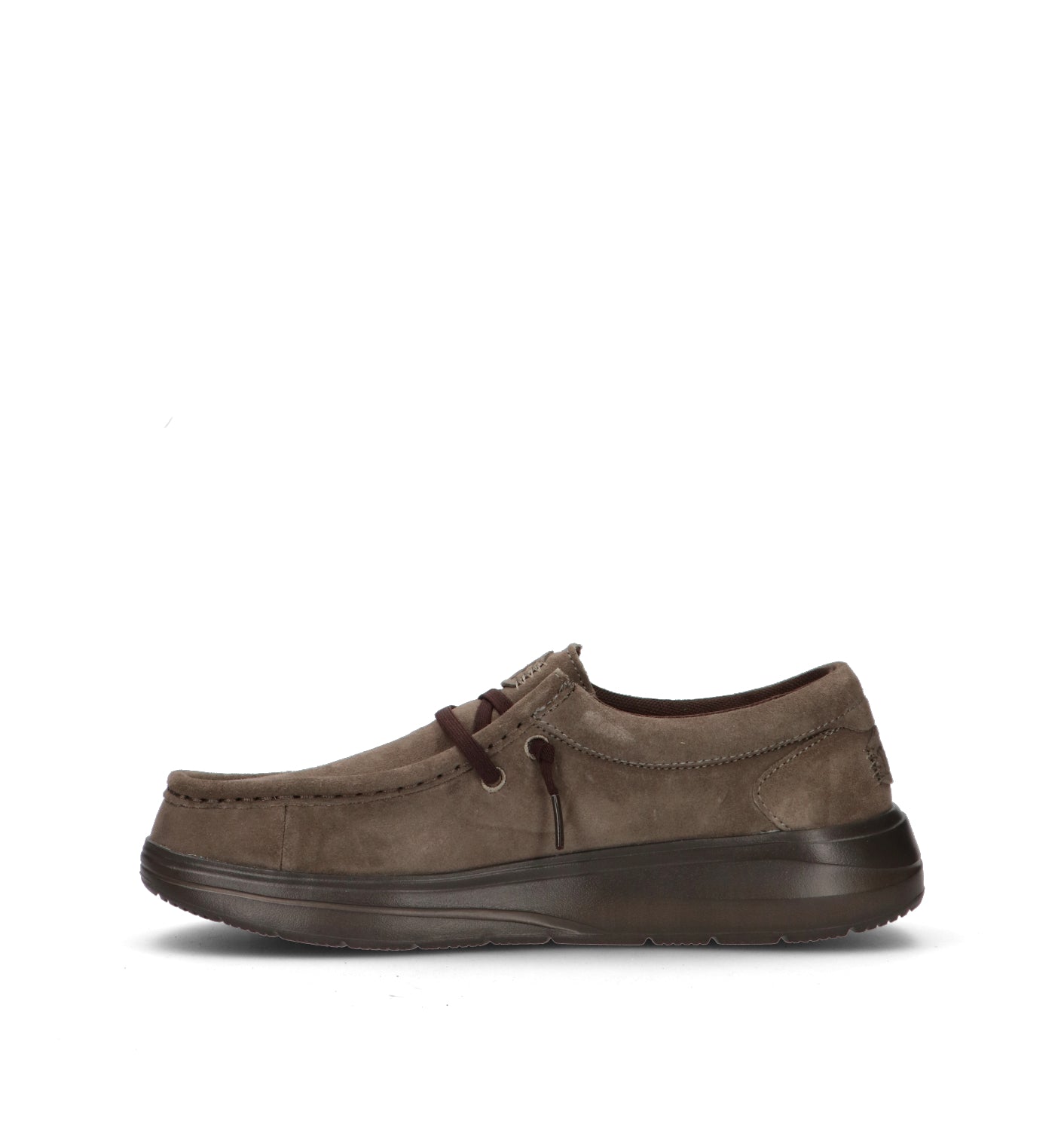 HEY DUDE Mocassino uomo marrone in suede