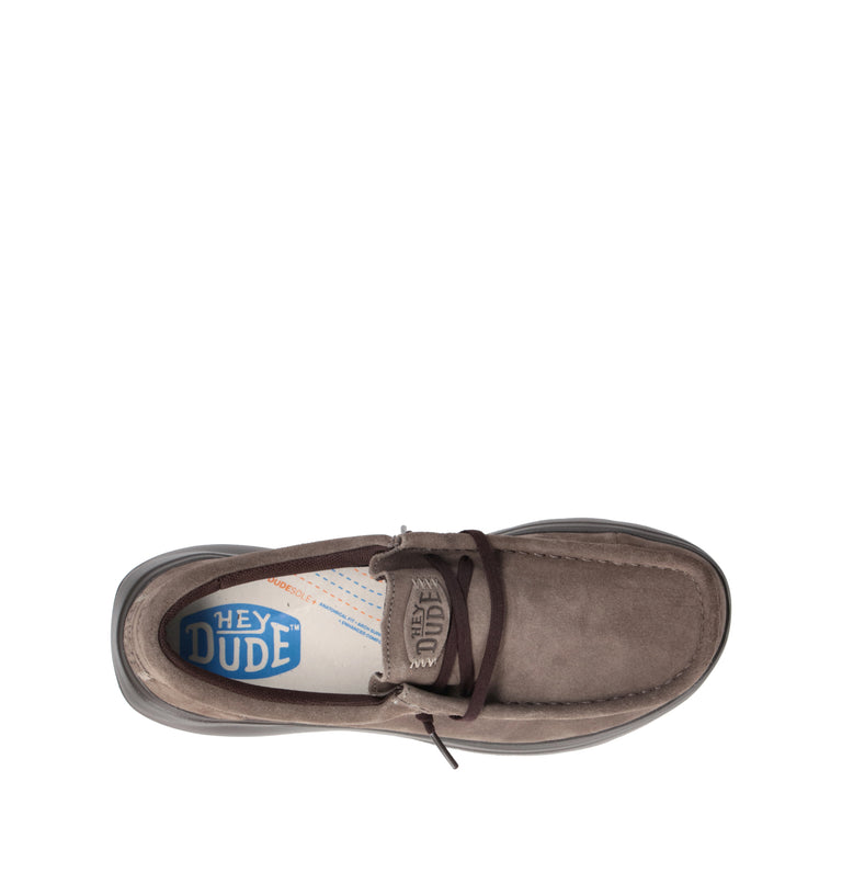HEY DUDE Mocassino uomo marrone in suede