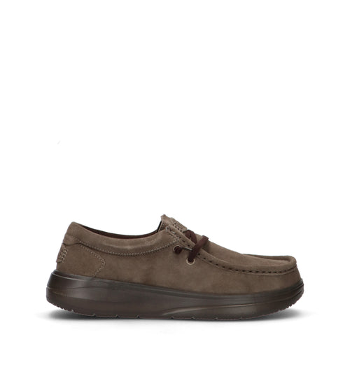 HEY DUDE Mocassino uomo marrone in suede