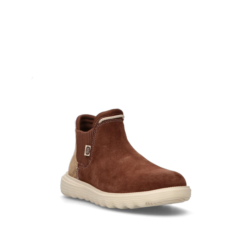 HEY DUDE Beatles donna marrone in suede