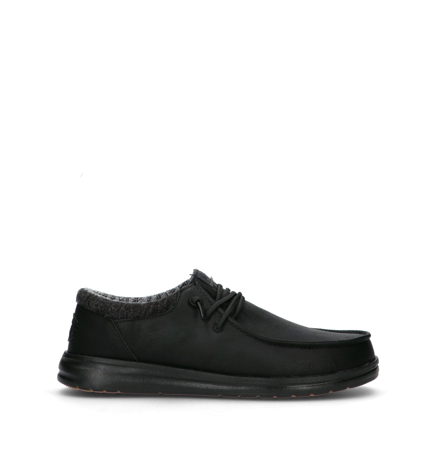 HEY DUDE Mocassino uomo nero in nabuk