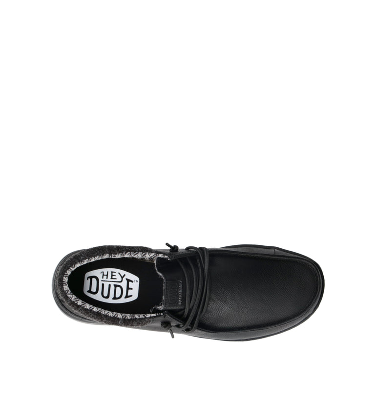 HEY DUDE Mocassino uomo nero in nabuk