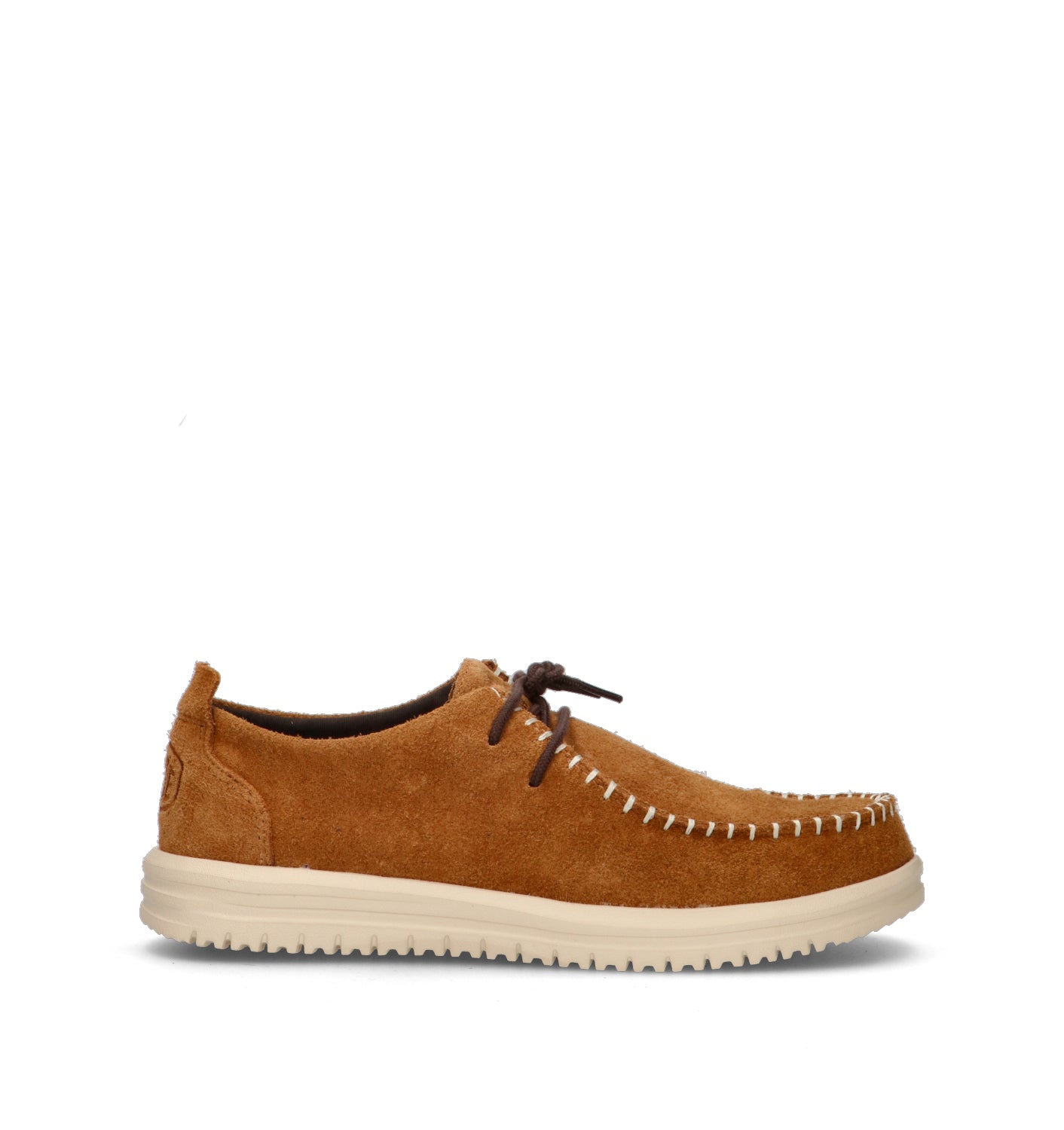 HEY DUDE Mocassino uomo marrone in suede