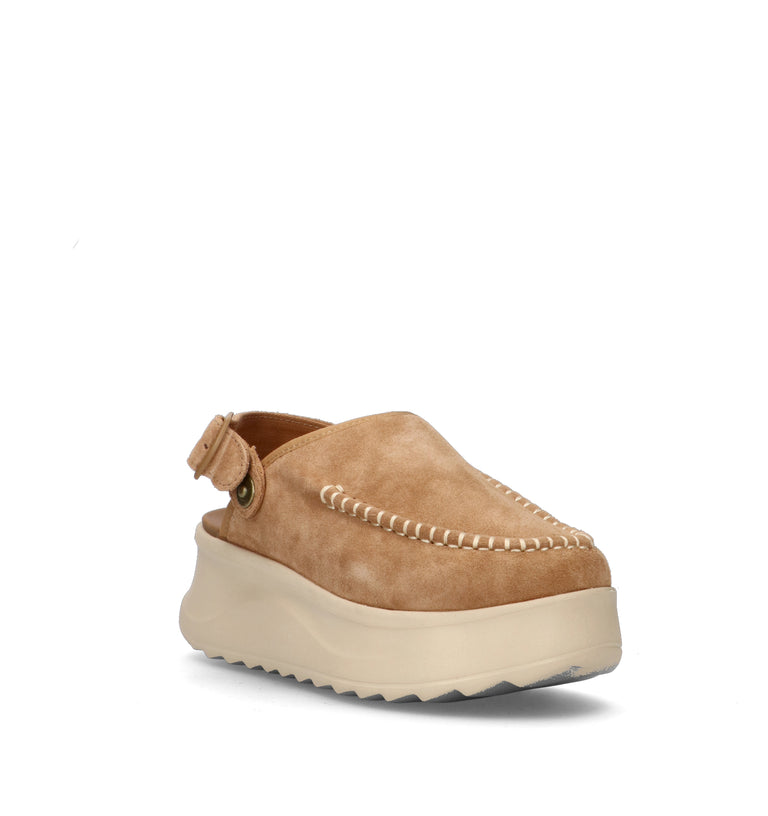 HEY DUDE Sabot donna marrone in suede