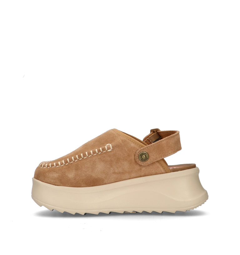 HEY DUDE Sabot donna marrone in suede