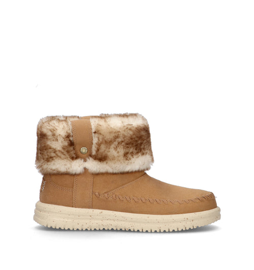 HEY DUDE Stivaletto pelo donna marrone