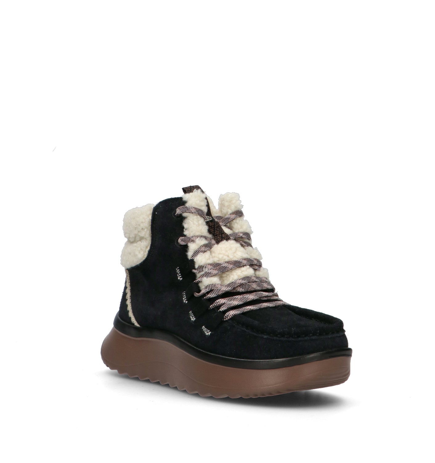 HEY DUDE Polacco donna nero in suede