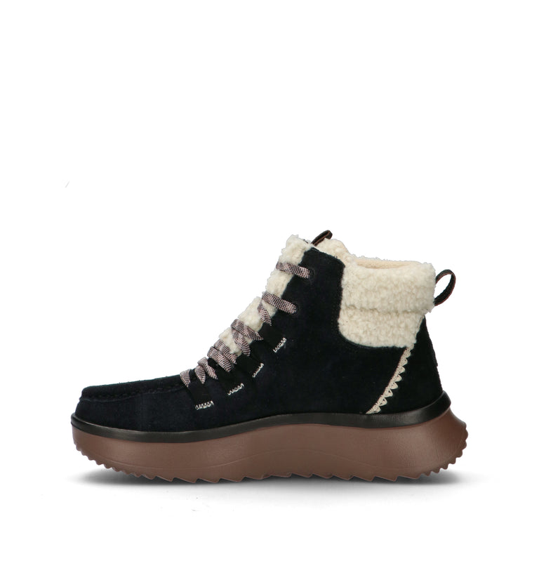 HEY DUDE Polacco donna nero in suede