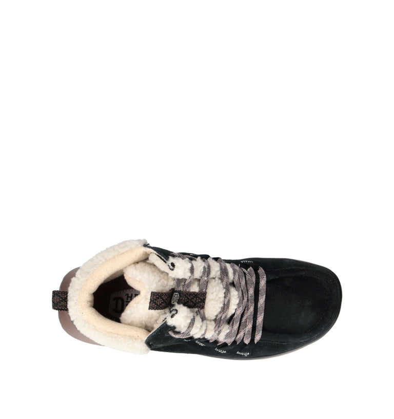 HEY DUDE Polacco donna nero in suede