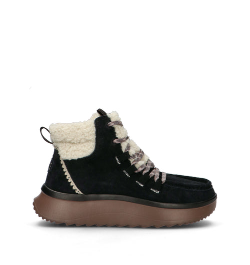 HEY DUDE Polacco donna nero in suede