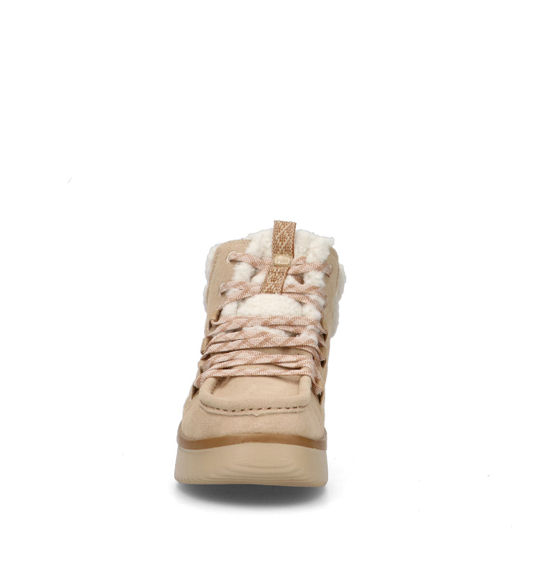 HEY DUDE Polacco donna beige in suede